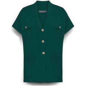 Elena Mirò, Dames, Jassen, Groen, Maat: M Viscose,