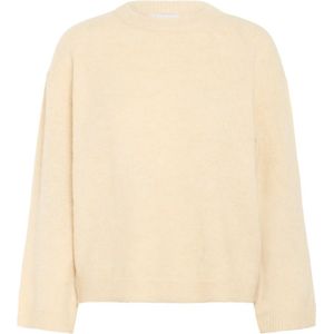 Saint Tropez, Dames, Truien, Beige, Maat: M Wol,