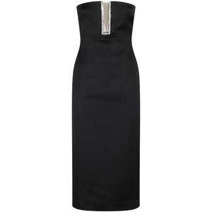 David Koma, Dames, Jurken, Zwart, Maat: S