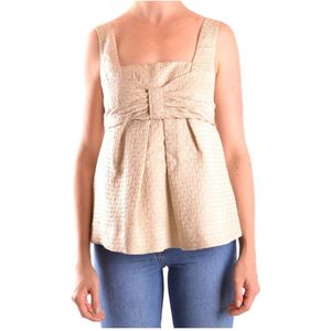 See by Chloé, Dames, Tops, Beige, Maat: M