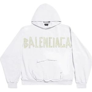 Balenciaga, Heren, Sweatshirts & Hoodies, Beige, Maat: 2XS Katoen,