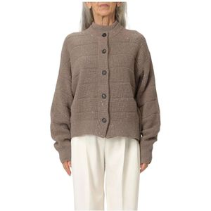Brunello Cucinelli, Dames, Truien, Bruin, Maat: 2XS Kasjmier,