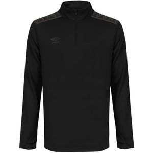 Umbro - PRT 1/2 Zip Swt - Sweatshirt - Zwart - Polyester