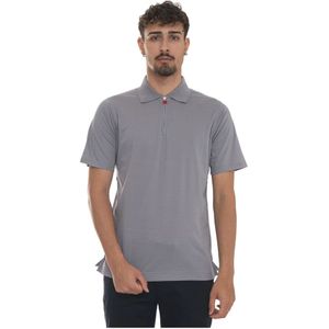 Kiton, Heren, Tops, Grijs, Maat: 2XL Katoen,