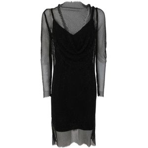 Max Mara, Dames, Jurken, Zwart, Maat: XS Viscose,