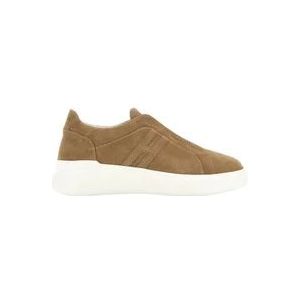 Hogan Sneakers met Touw en Zachte Lijnen , Brown , Heren , Maat: 40 EU