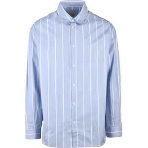 Emporio Armani, Heren, Overhemden, Blauw, Maat: S Katoen,