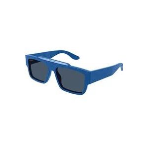 Gucci Vierkante zonnebril Gg1460S 008 , Blue , Heren , Maat: 56 MM