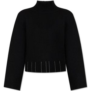 Fabiana Filippi, Dames, Truien, Zwart, Maat: 2XS Wol,