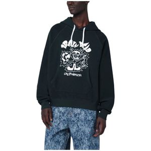 Brain Dead, Heren, Sweatshirts & Hoodies, Groen, Maat: M Katoen,