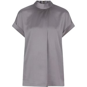 Dante 6, Dames, Blouses & Shirts, Grijs, Maat: XS Satijn,