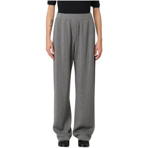 Brunello Cucinelli, Dames, Broeken, Grijs, Maat: S