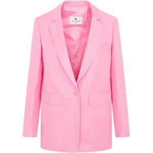 Etro, Dames, Jassen, Roze, Maat: L Linnen,