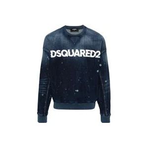 Dsquared2 Sweatshirts , Blue , Heren , Maat: M