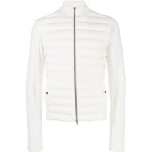 Herno, Heren, Jassen, Wit, Maat: L Zijde,