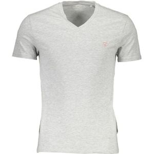 Guess - VNeck TShirt - Grijs - T-shirt - Korte Mouwen