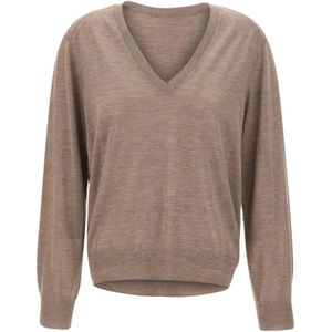 Loulou Studio, Dames, Truien, Bruin, Maat: L Kasjmier,