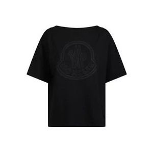 Moncler T-Hemden , Black , Dames , Maat: M