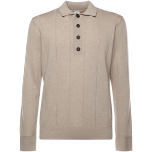 Eleventy, Heren, Truien, Beige, Maat: M