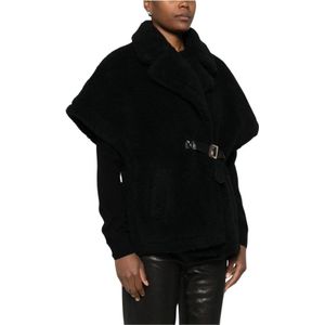 Blugirl, Dames, Jassen, Zwart, Maat: ONE Size Leer,