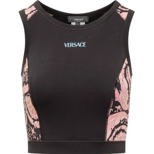 Versace Top Sportbeha , Black , Dames , Maat: S