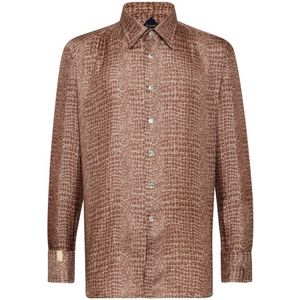 Billionaire, Heren, Overhemden, Beige, Maat: XS