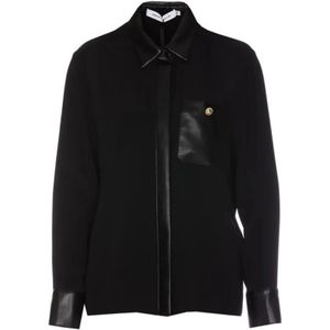 Simona Corsellini, Dames, Blouses & Shirts, Zwart, Maat: S Zijde,