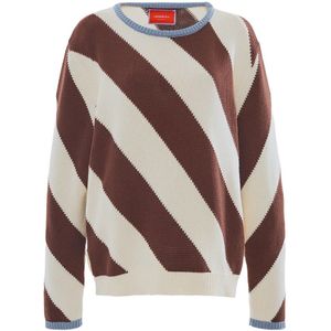 La DoubleJ, Dames, Truien, Veelkleurig, Maat: L Katoen,