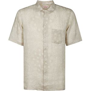 MC2 Saint Barth, Heren, Overhemden, Beige, Maat: M
