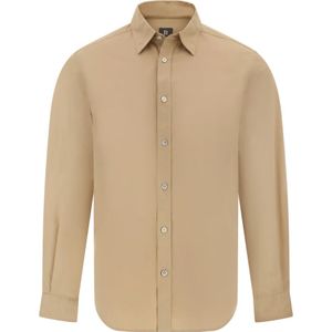 Boggi Milano, Heren, Overhemden, Beige, Maat: S