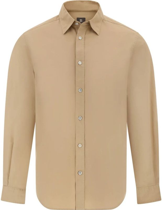 Boggi Milano, Heren, Overhemden, Beige, Maat: S