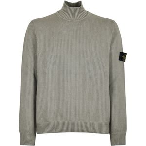 Stone Island, Heren, Truien, Grijs, Maat: L Katoen,