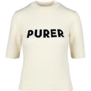 Sportmax, Dames, Truien, Beige, Maat: S Wol,