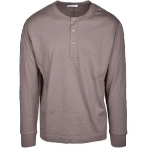 Paolo Pecora, Heren, Tops, Grijs, Maat: M Katoen,