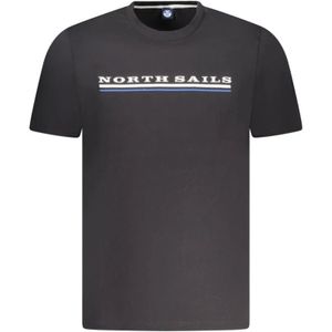 North Sails, Heren, Tops, Zwart, Maat: S Katoen,