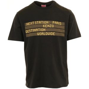 Kenzo, Heren, Tops, Zwart, Maat: L