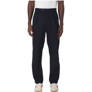 A.p.c. - Pantalon - Blauw - Wol - Regular Fit