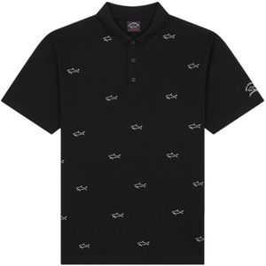 Paul & Shark, Heren, Tops, Zwart, Maat: M Katoen,