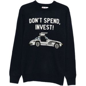 MC2 Saint Barth, Heren, Truien, Blauw, Maat: S Wol,