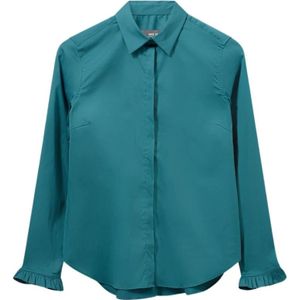 MOS Mosh, Dames, Blouses & Shirts, Blauw, Maat: S