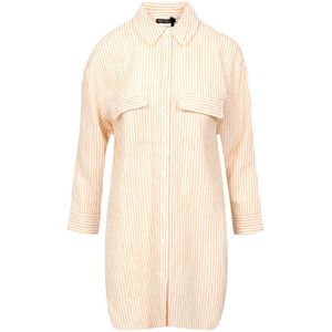 Pennyblack, Dames, Jurken, Beige, Maat: L Linnen,