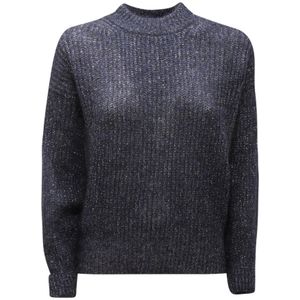 D.Exterior, Dames, Truien, Blauw, Maat: L Wol,