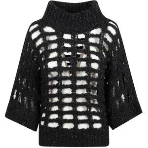 Peserico, Dames, Truien, Zwart, Maat: M