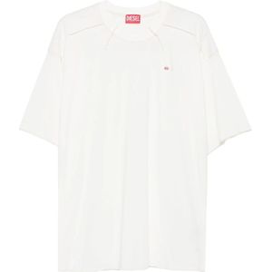 Diesel, Heren, Tops, Wit, Maat: L Katoen,