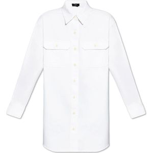 Theory, Dames, Blouses & Shirts, Wit, Maat: XS Denim,