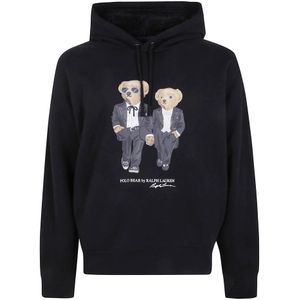 Polo Ralph Lauren, Heren, Sweatshirts & Hoodies, Zwart, Maat: S Katoen,