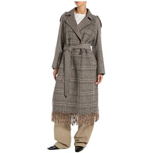 Replay - W7915.000.52806 - Jas - Dameskleding - Garengeverfd poly/wol ruit