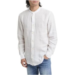 Roy Roger's, Heren, Overhemden, Wit, Maat: L Linnen,