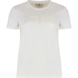 Elisabetta Franchi, Dames, Tops, Wit, Maat: L Katoen,