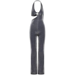 Rotate Birger Christensen, Dames, Jumpsuits & Playsuits, Blauw, Maat: XS Zijde,